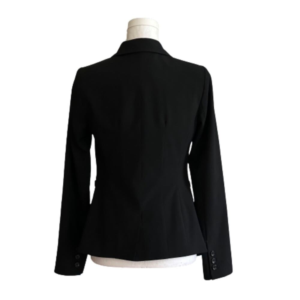 The Limited Blazer Black Collection Black Button Front Career Jacket Size 2 - Picture 5 of 11